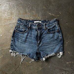 PacSun Distressed Blue Jean Shorts